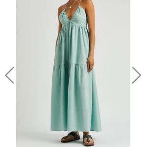 Bird and Knoll Hana cotton-poplin maxi dress